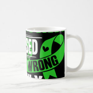 Mug Sensibilisation verte à la chaux Ruban Cancer du s