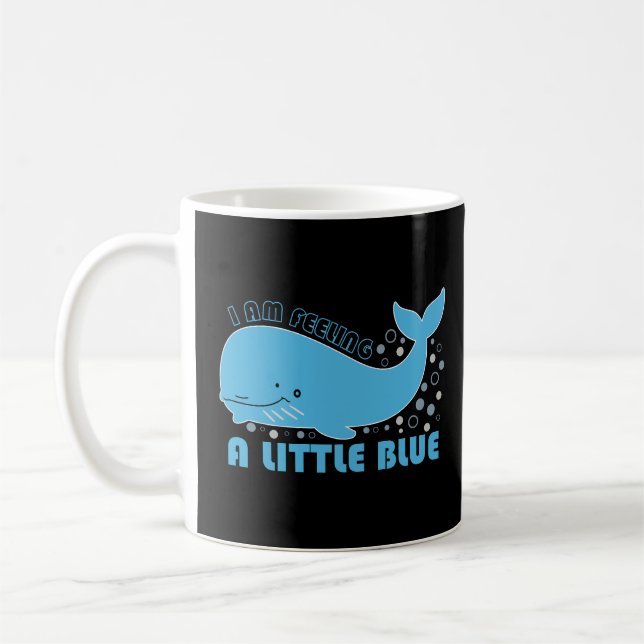 Mug Sentiment bleu baleine (Gauche)