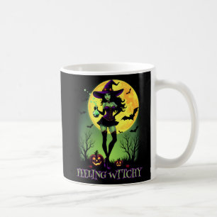 Mug Sentiment Witchy Halloween sorcière Pleine lune Éf