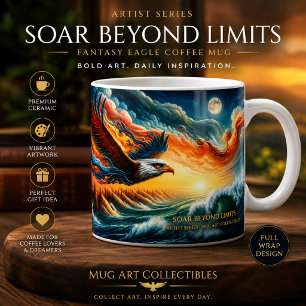 Mug S'envole au-delà des limites Art Fantastique Aigle