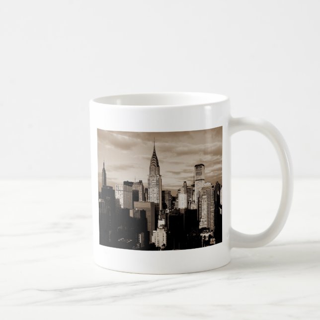 Mug Sepia New York City - Croquis (Droite)
