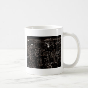 Mug Sepia New York City Night Skyline