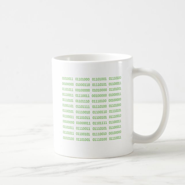 Mug Sept codes binaires sales (Droite)