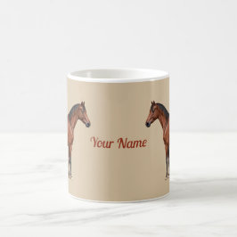Mug Serafina, cheval brun, debout