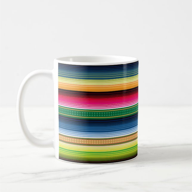 Mug Serape couvrant mexicain traditionnel (Gauche)