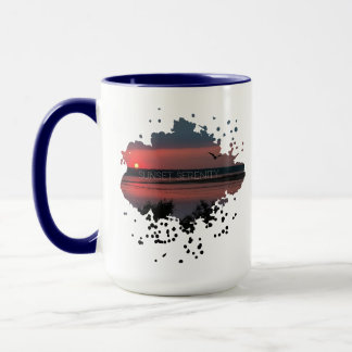 Mug Sérénité du coucher de soleil | Lagune du soir