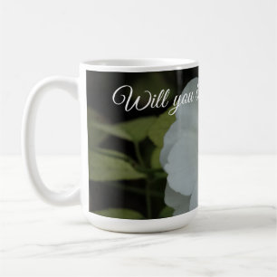 Mug Serez-vous ma fleuriste, Photo Fleur Blanche