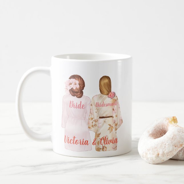 Mug Serez-vous mon épouse de chambre d'honneur ? (Avec donut)