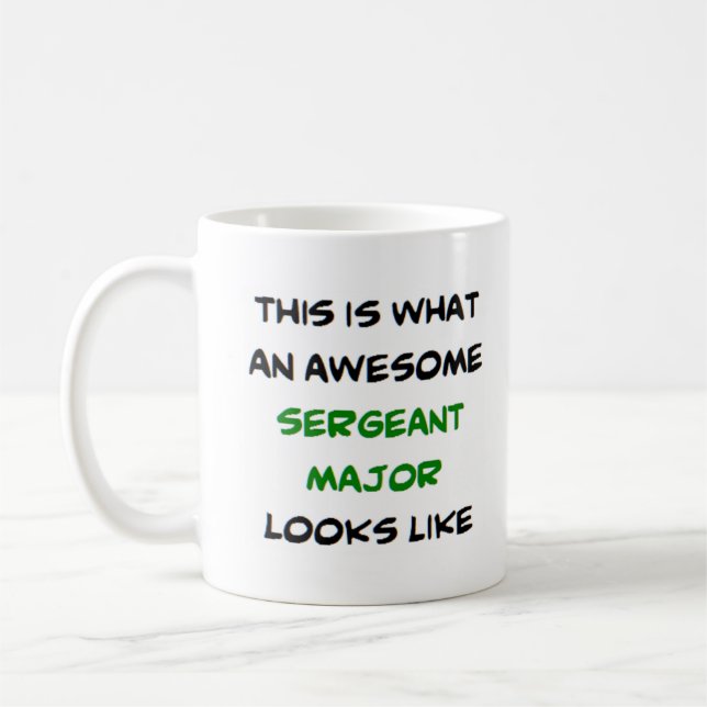 Mug sergent major, génial (Gauche)