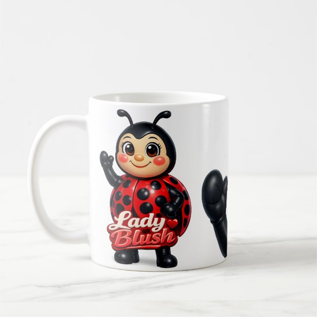 Mug Série Rouge à Lèvres Coccinelle (Gauche)