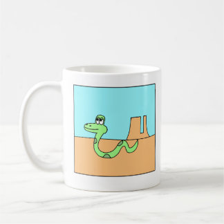 Mug Serpent de caricature nostalgique