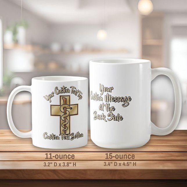 Mug Serpent sur Croix (Créateur téléchargé)