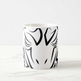 Mug Serpent tribal noir et blanc