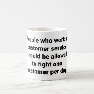 Mug Service Clientèle Conseils avec votre café du mati