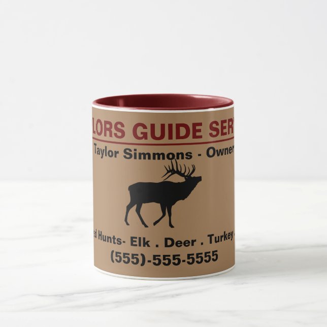 Mug Service de guide de chasse en plein air Profession (Centre)
