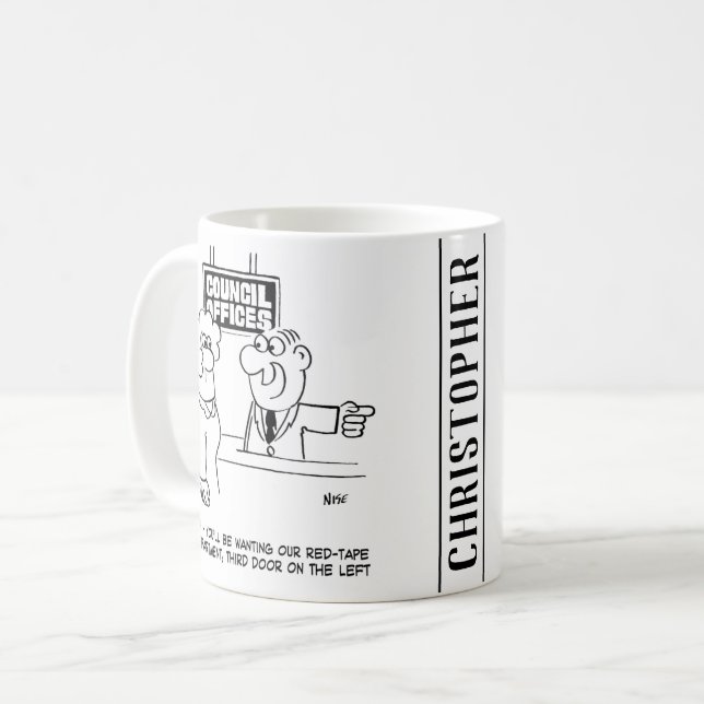 Mug Service des bandes rouges du conseil local (Devant gauche)