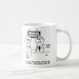 Mug Service des bandes rouges du conseil local