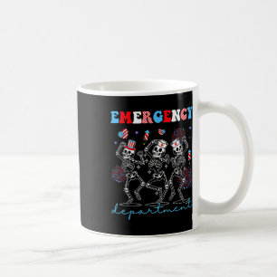 Mug Service d'urgence Skeleton Danser Er Nurse 4e