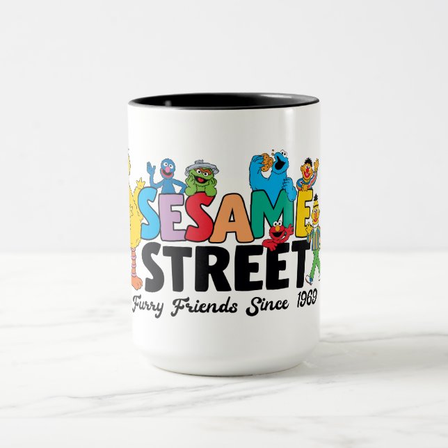 Mug Sesame Street | Amis à Poils Depuis 1969 (Centre)