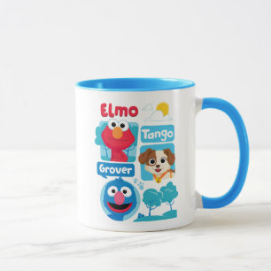 Mug Sesame Street   Graphisme du parc d'Elmo, Tango et