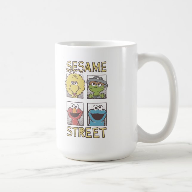Mug Sesame StreetVintage Caractère Comique (Droite)