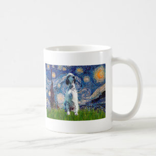 Mug Setter anglais (BW) - Starry Night