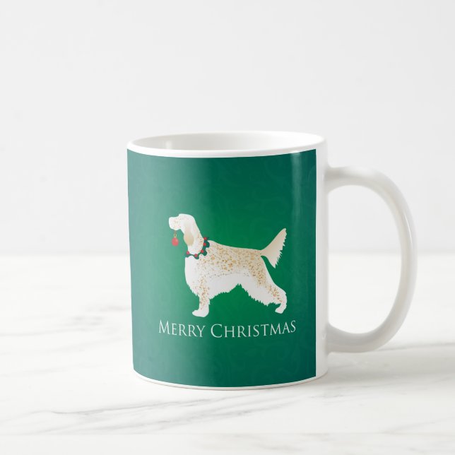 Mug Setter anglais Joyeux Noël Design (Droite)