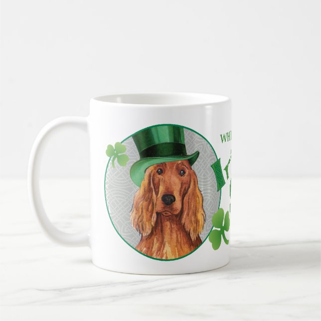 Mug Setter irlandais de la Saint-Patrick (Gauche)
