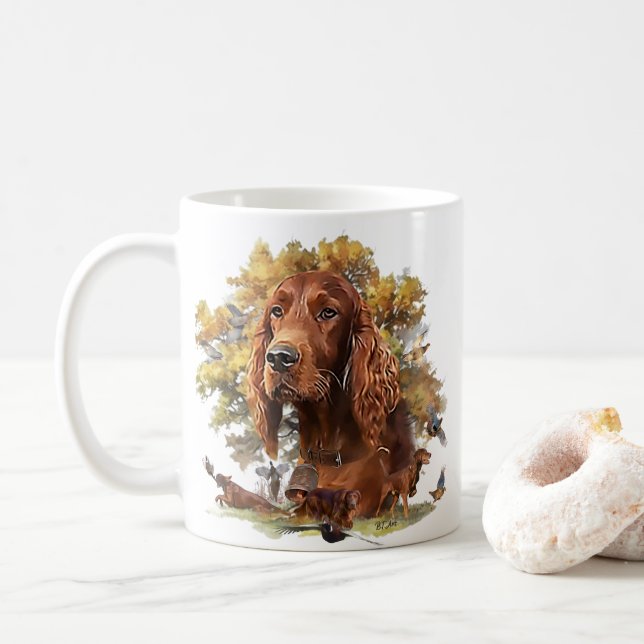 Mug Setter irlandais - Oiseau Dog Ultimate Upland (Avec donut)