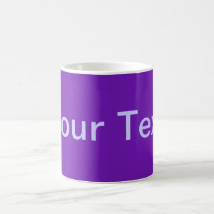 Mug SEULEMENT COULEUR / violet + votre texte
