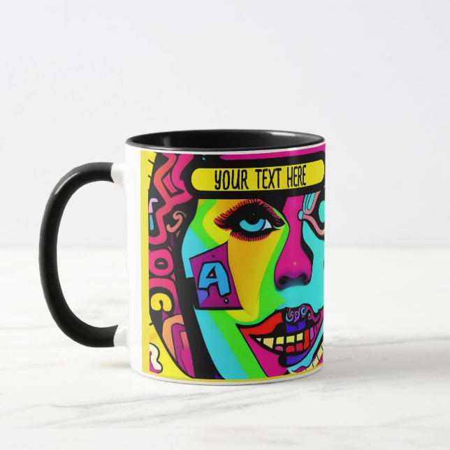 Mug seulement son pshycodelic éditable (Gauche)