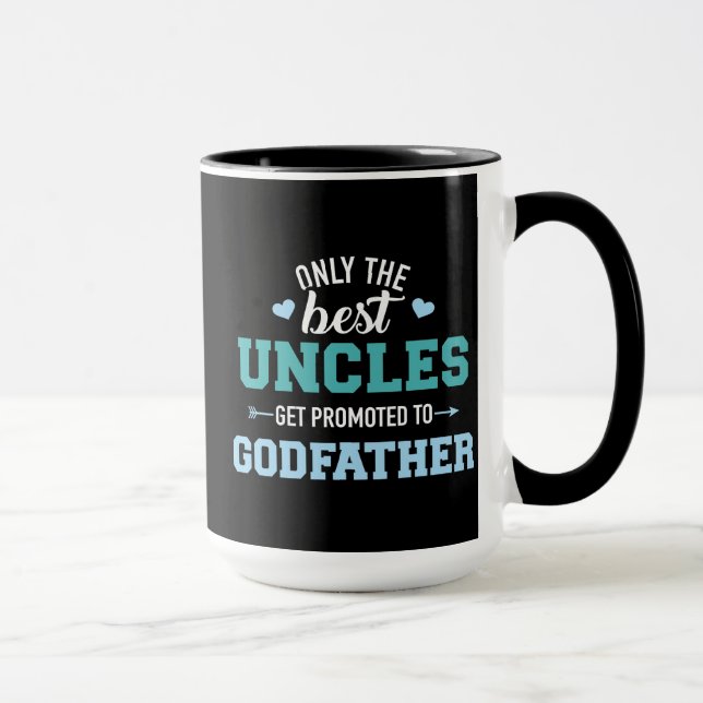 Mug Seuls les meilleurs oncles sont promus au parrain (Droite)