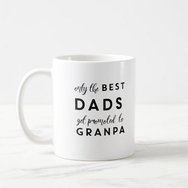 Mug Seuls les meilleurs papas sont promus à grand-père (Gauche)