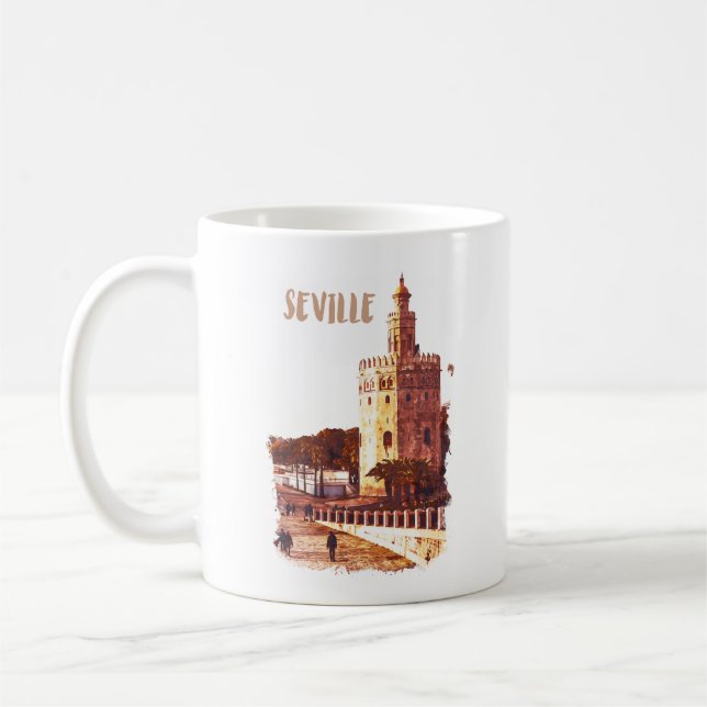 Mug Séville Espagne Andalousie Voyage (Gauche)