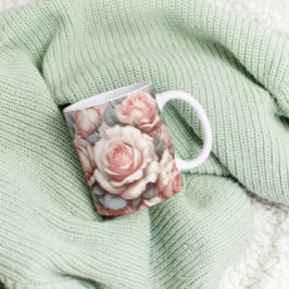 Mug Shabby Chic Rose Délice