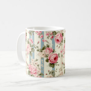 Mug Shabby Chic Roses Vintages