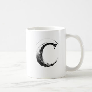 Mug Shadow C – Dark Letter C cup