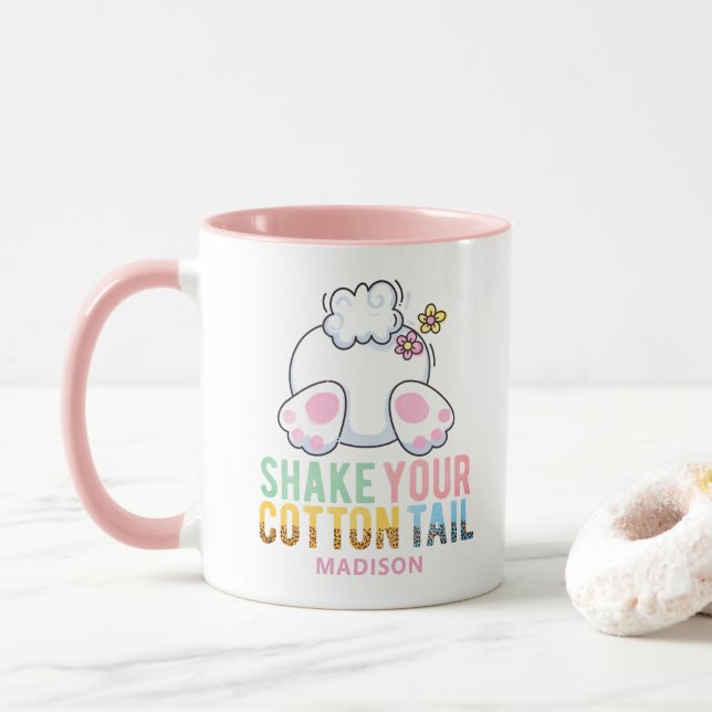 Mug Shake Your Cotton Tail Cute Easter Bunny Ajouter u (Avec donut)