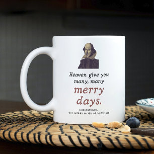 Mug Shakespeare Citation amusante Dark Academia Joyeux