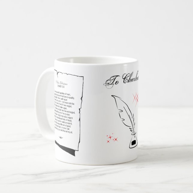 Mug Shakespeare Sonnet 109 (Devant gauche)