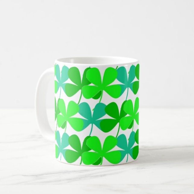 Mug Shamrock Green Irish St. Patrick's Day 4Ann (Devant gauche)