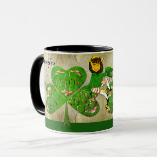 Mug Shamrock Leprechaun "Bonne St. Patrick"
