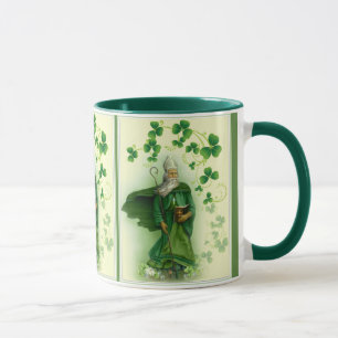 Mug Shamrocks verts irlandais de jour de St Patrick