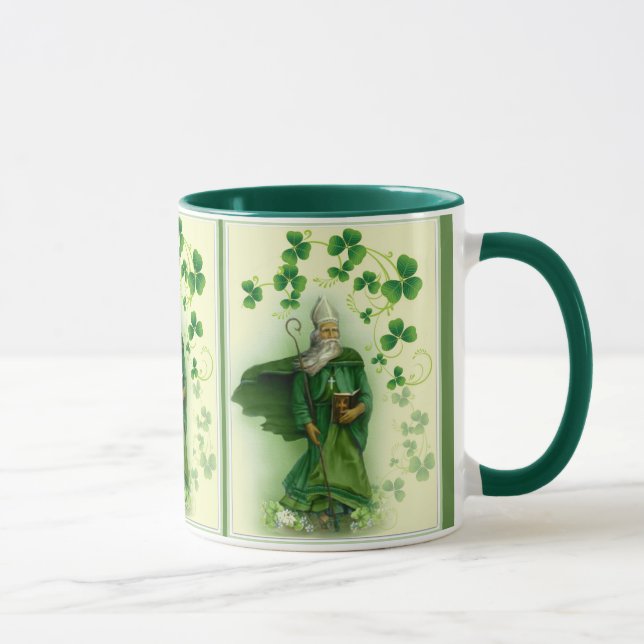Mug Shamrocks verts irlandais de jour de St Patrick (Droite)
