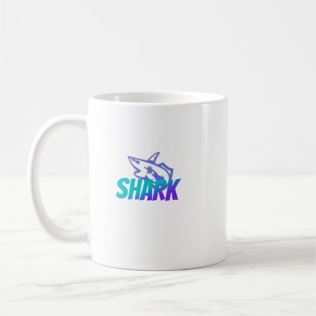 Mug Shark  | Bold Ocean Predator Design for Gym & Gift (Gauche)