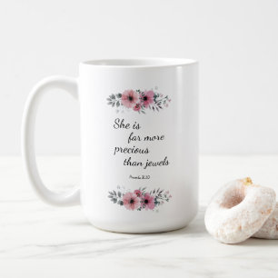Mug She is Far More Precious Than Jewels