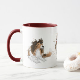 Mug Sheldon the Sheltie Trois Poses