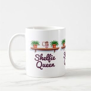 Mug Shelfie Queen - Le moment selfie du Plante Lover