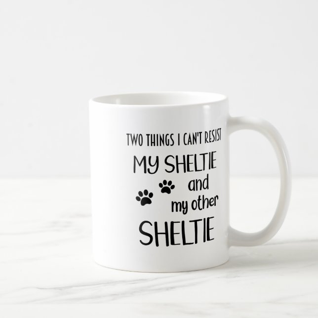 Mug Sheltie Can't Resist Sheltie Maman Sheltie (Droite)