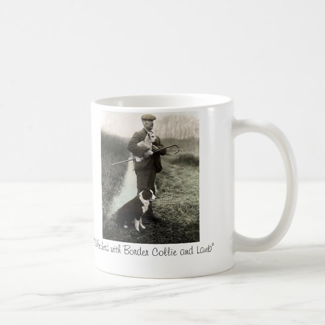 Mug "Shepherd avec le ~Mug de border collie et (Droite)